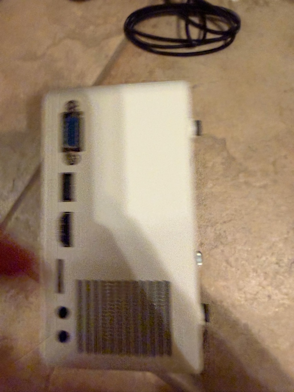 Compact White Mini Projector with Remote - Picture 4 of 6